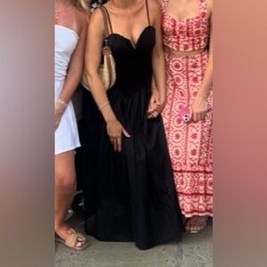 Torn by Ronny Kobo Black Maxi Dress